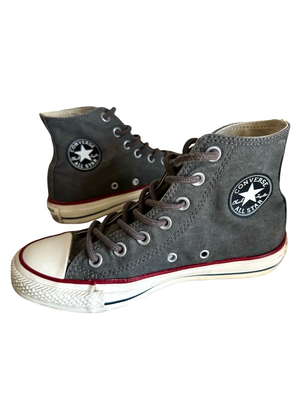 2014 Converse Chuck Taylor All Star Washed Canvas Hi in Charcoal